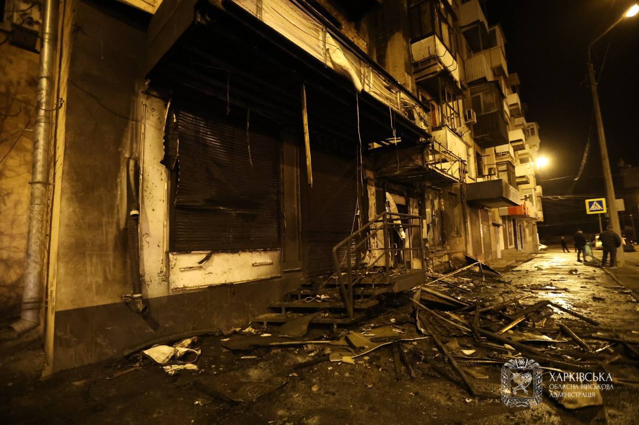 удар "Шахедов" по Харькову