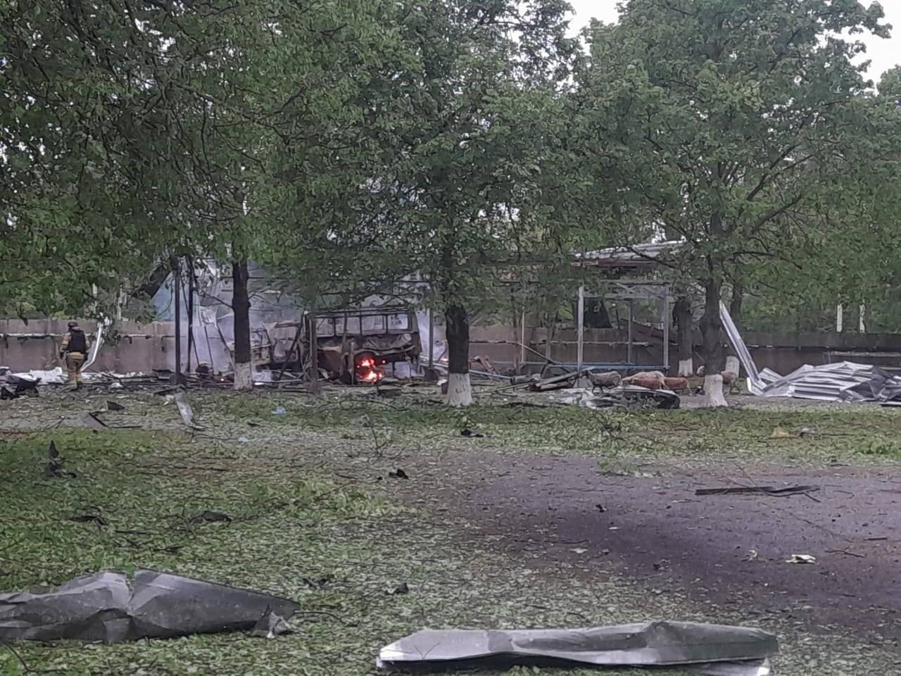Последствия атаки БПЛА на Харьков