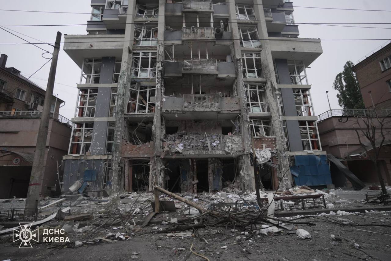 Последствия удара по Киеву