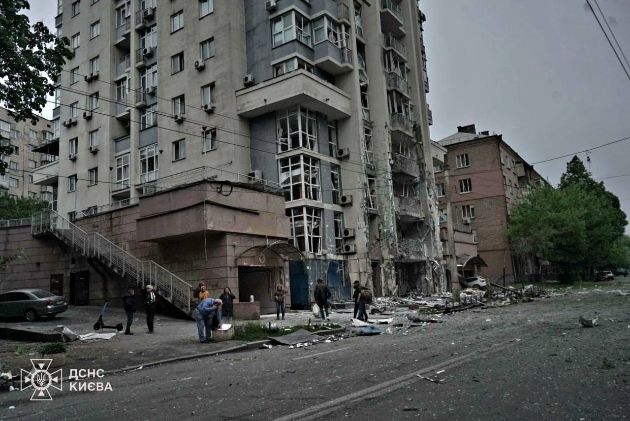 Последствия удара по Киеву