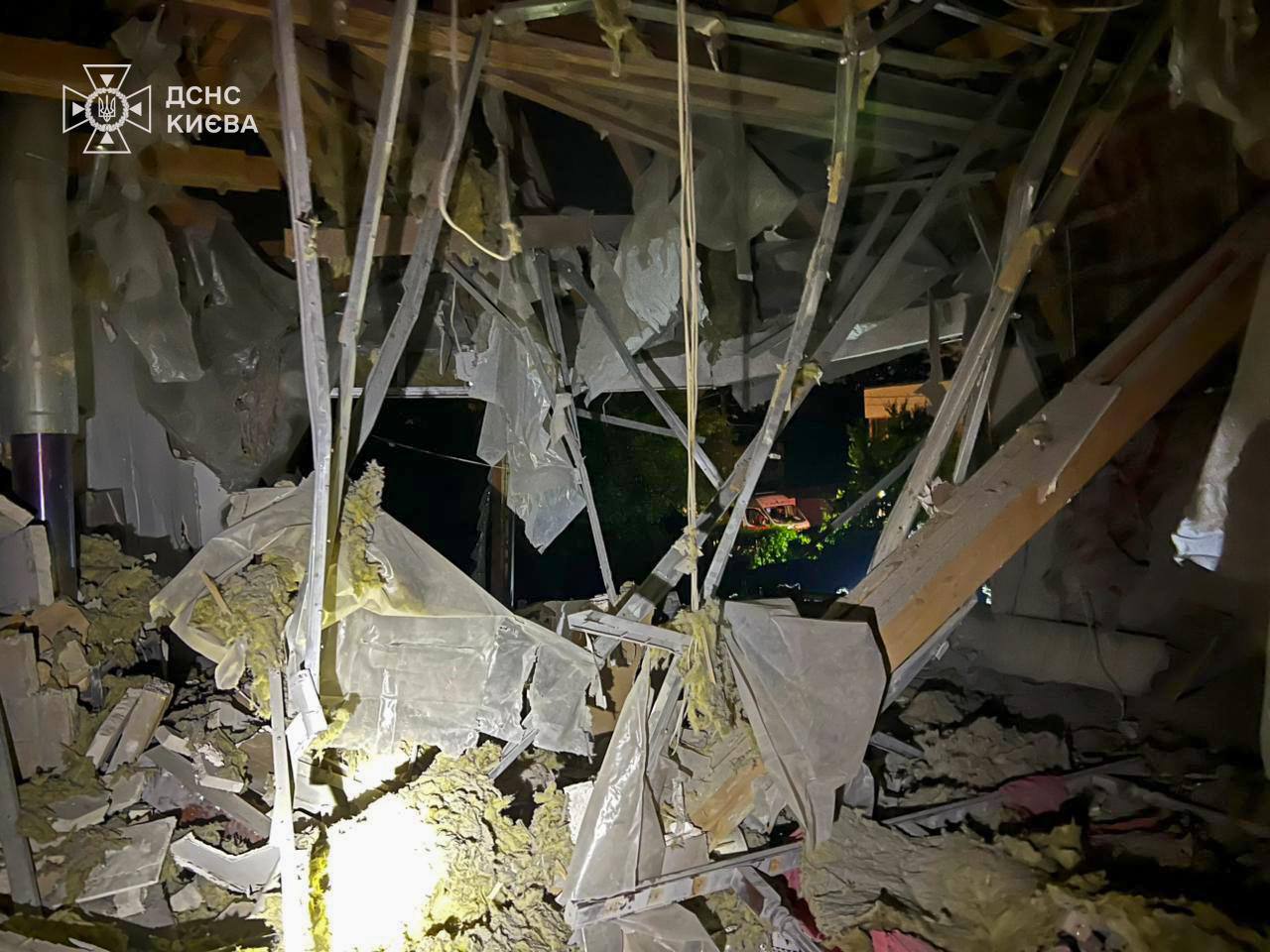 Последствия удара по Киеву