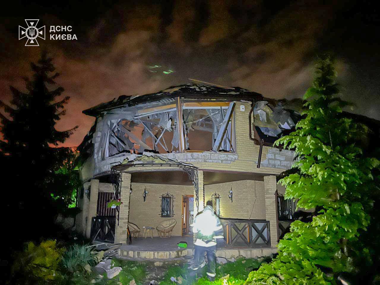 Последствия удара по Киеву