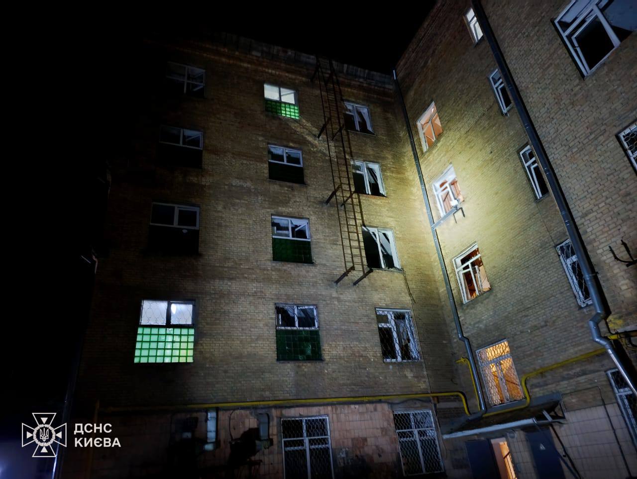 Последствия удара по Киеву