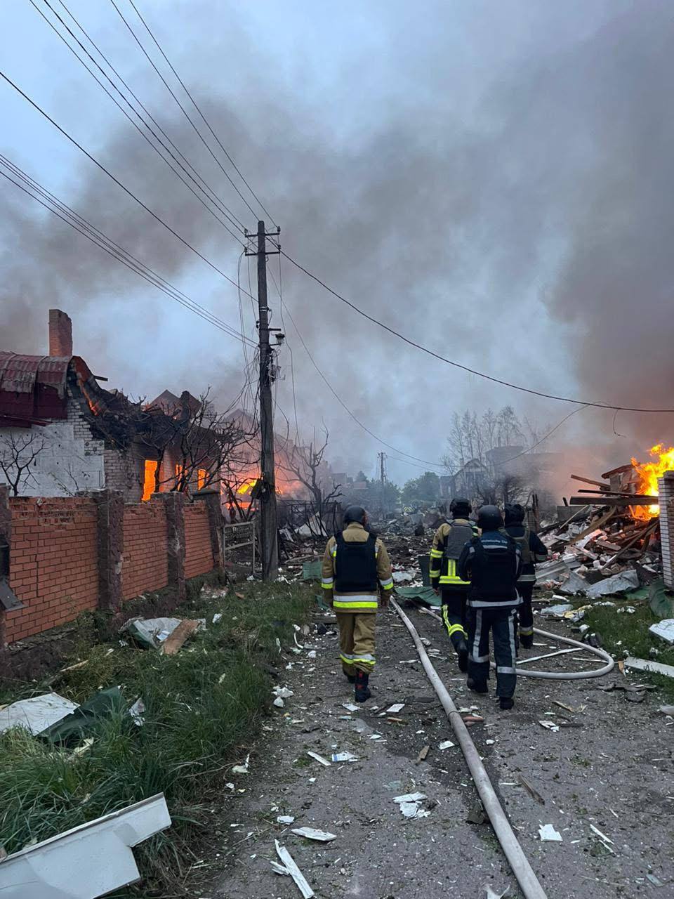 Последствия российского удара по Киевской области