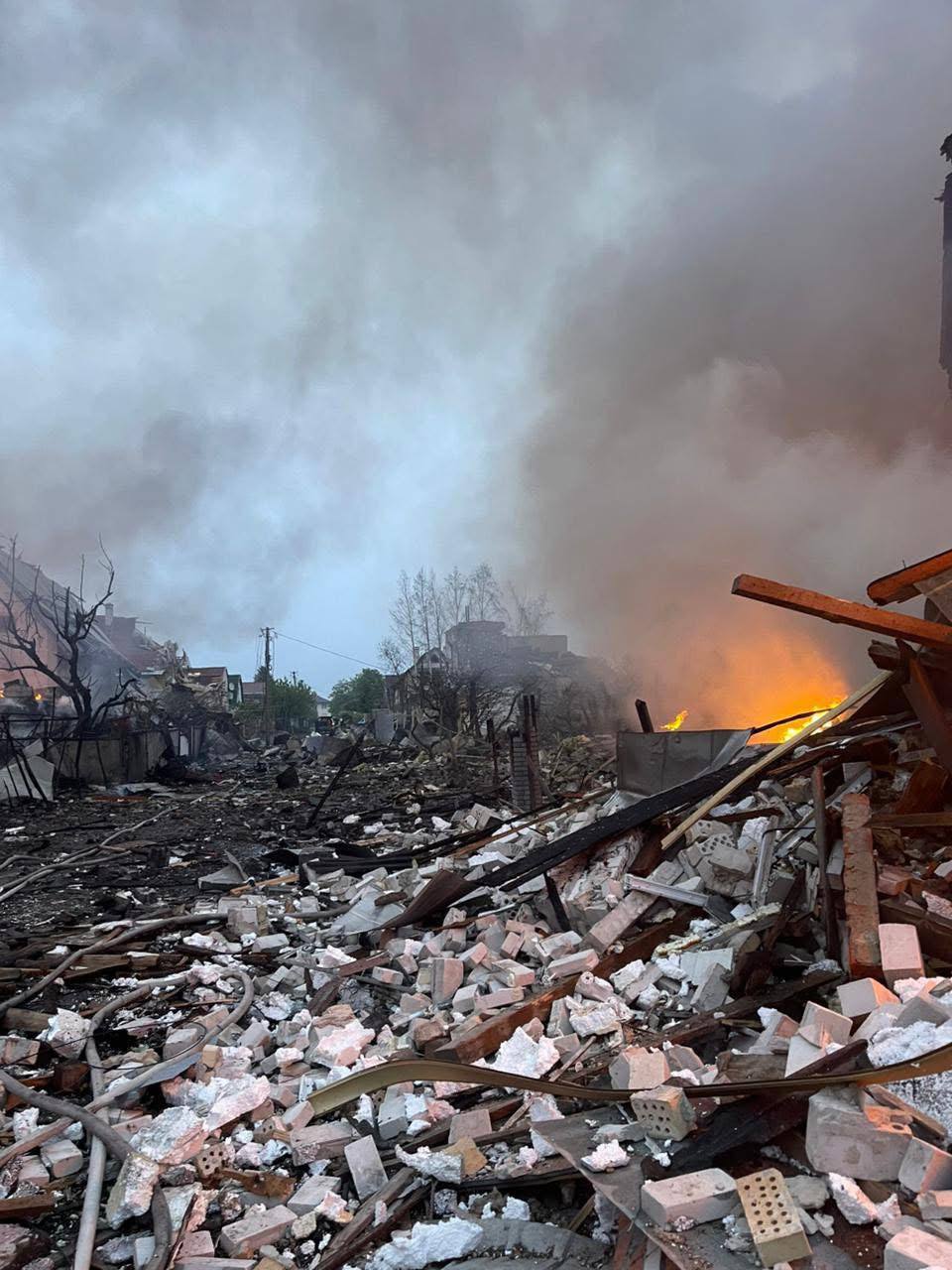 Последствия российского удара по Киевской области