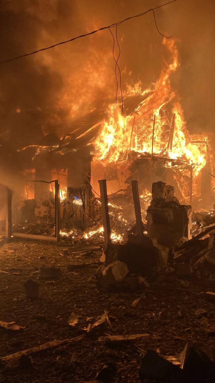 Последствия атаки БПЛА на Черниговскую область