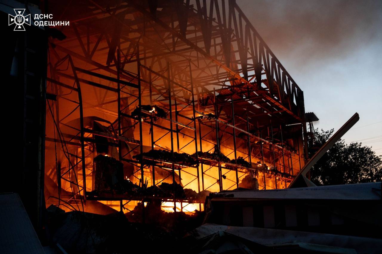 Одесса, последствия атаки БПЛА