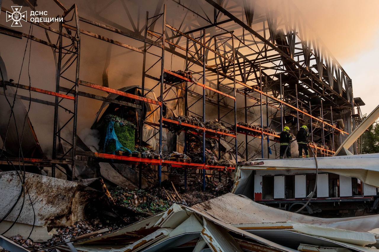 Одесса, последствия атаки БПЛА