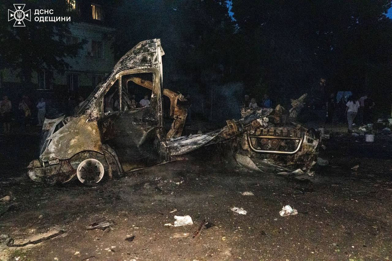 Одесса, последствия атаки БПЛА