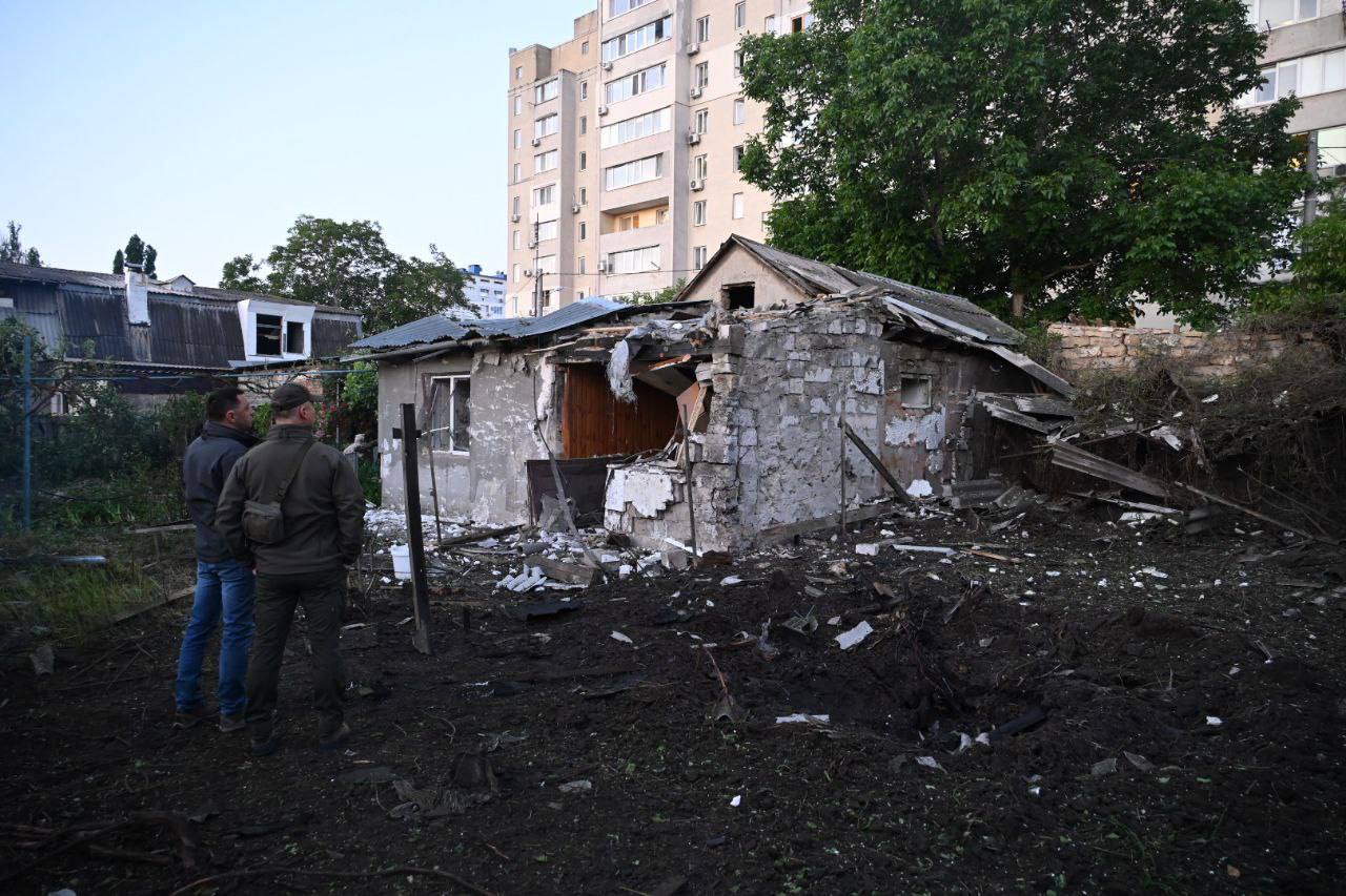 Одесса, последствия атаки БПЛА