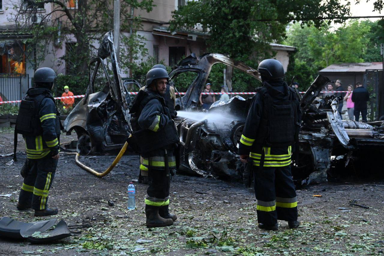 Одесса, последствия атаки БПЛА