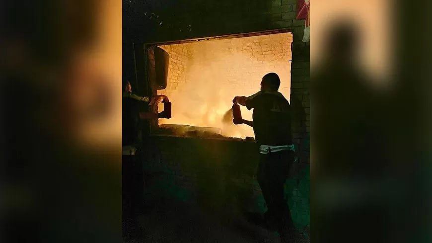 пожар на Центральном рынке в Северодонецке