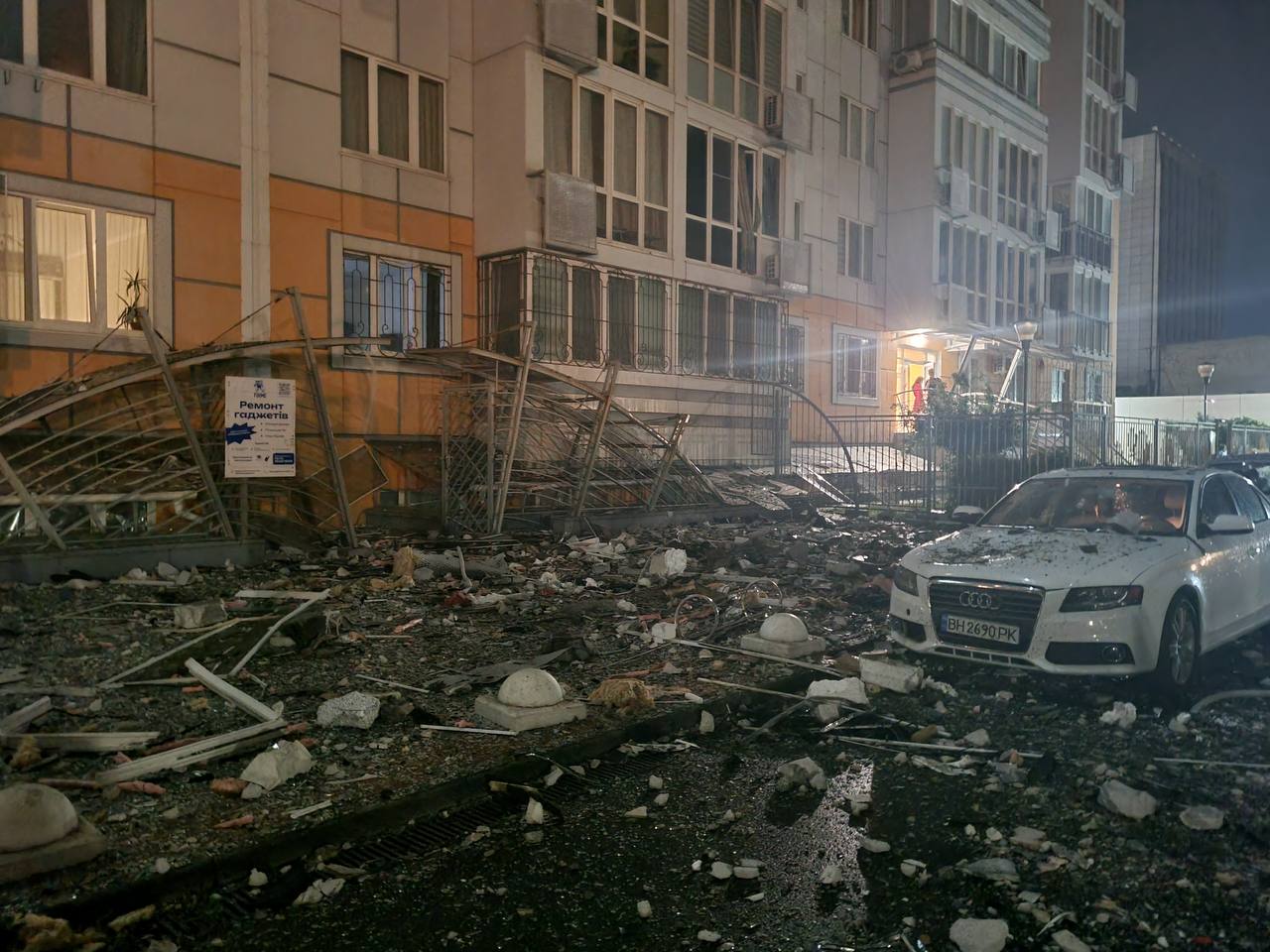 Последствия удара по Одессе