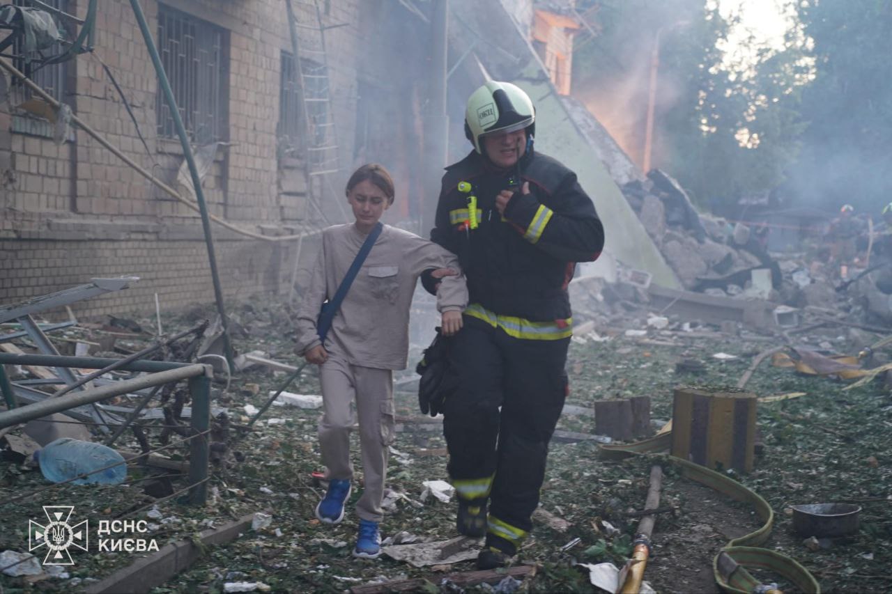 Последствия удара по Киеву