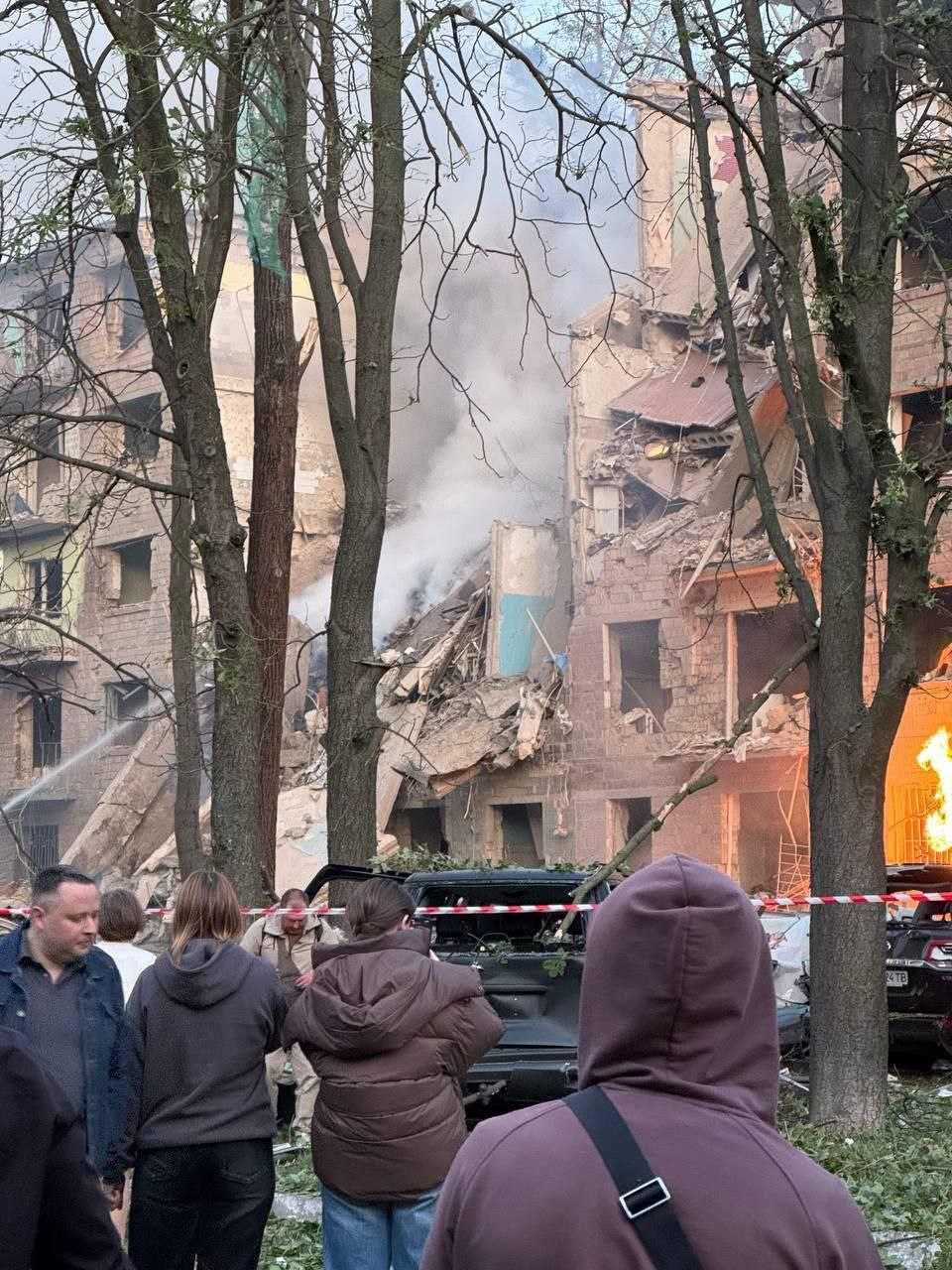 Последствия удара по Киеву