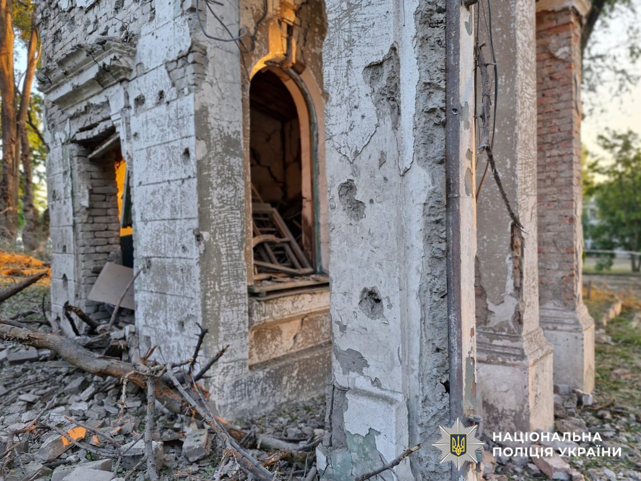 удар по городу Каменское