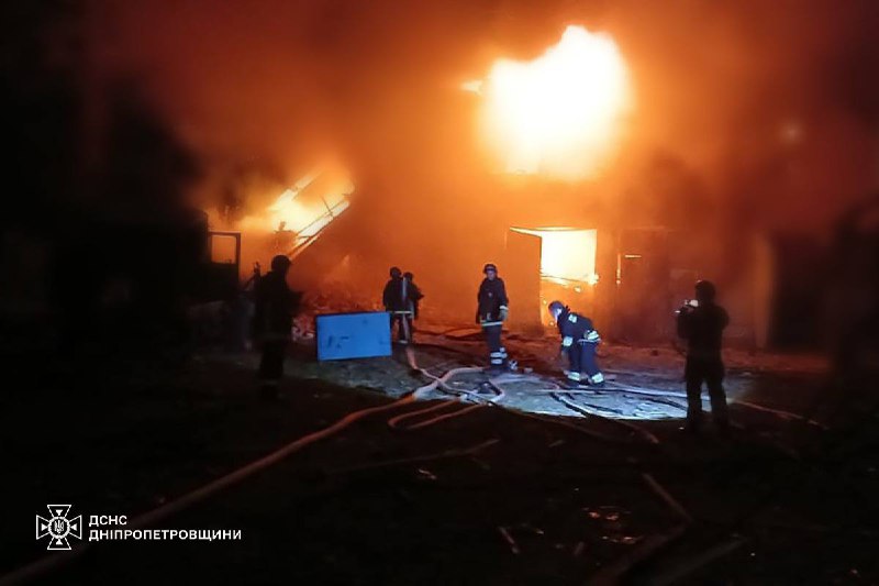 Удар "шахедов" по Днепропетровщине