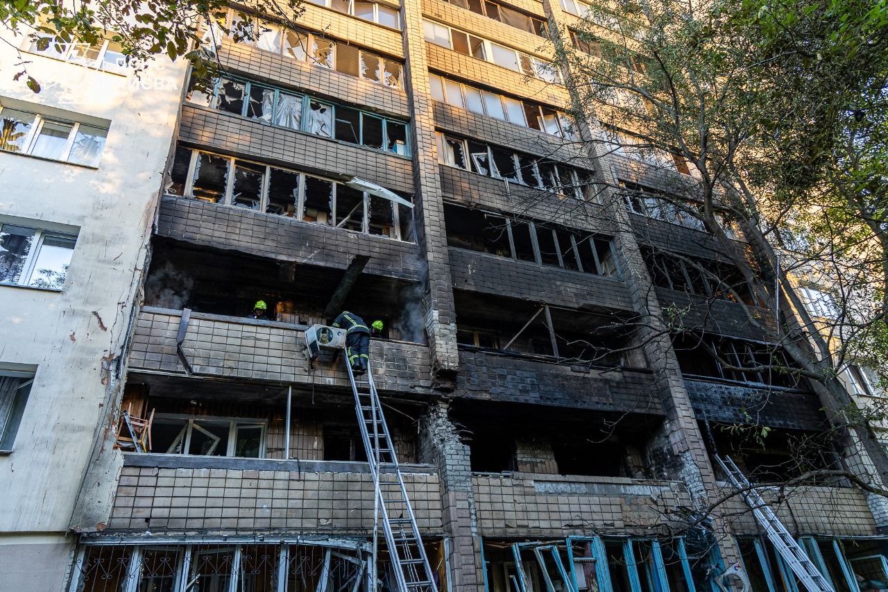 Последствия удара по Киеву