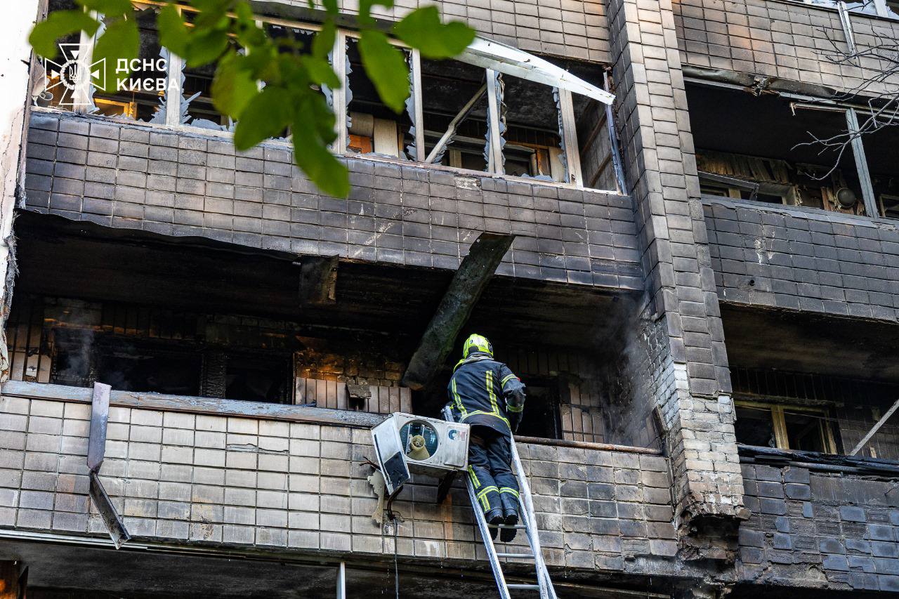 Последствия удара по Киеву