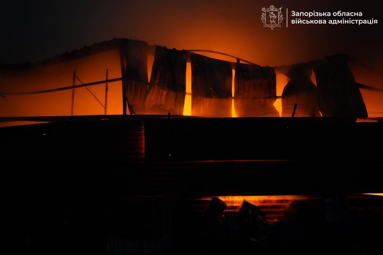 Последствия удара БПЛА по Запорожью