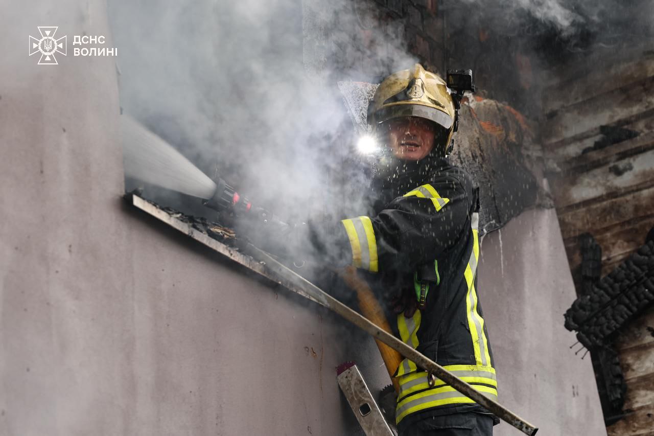 Массированная атака на Луцк