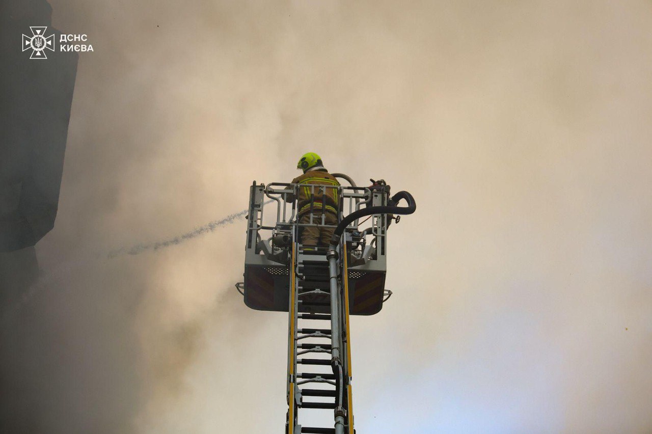 Массированный удар по Киеву