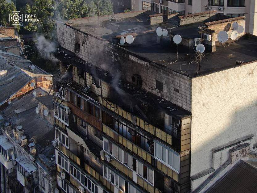 Массированный удар по Киеву