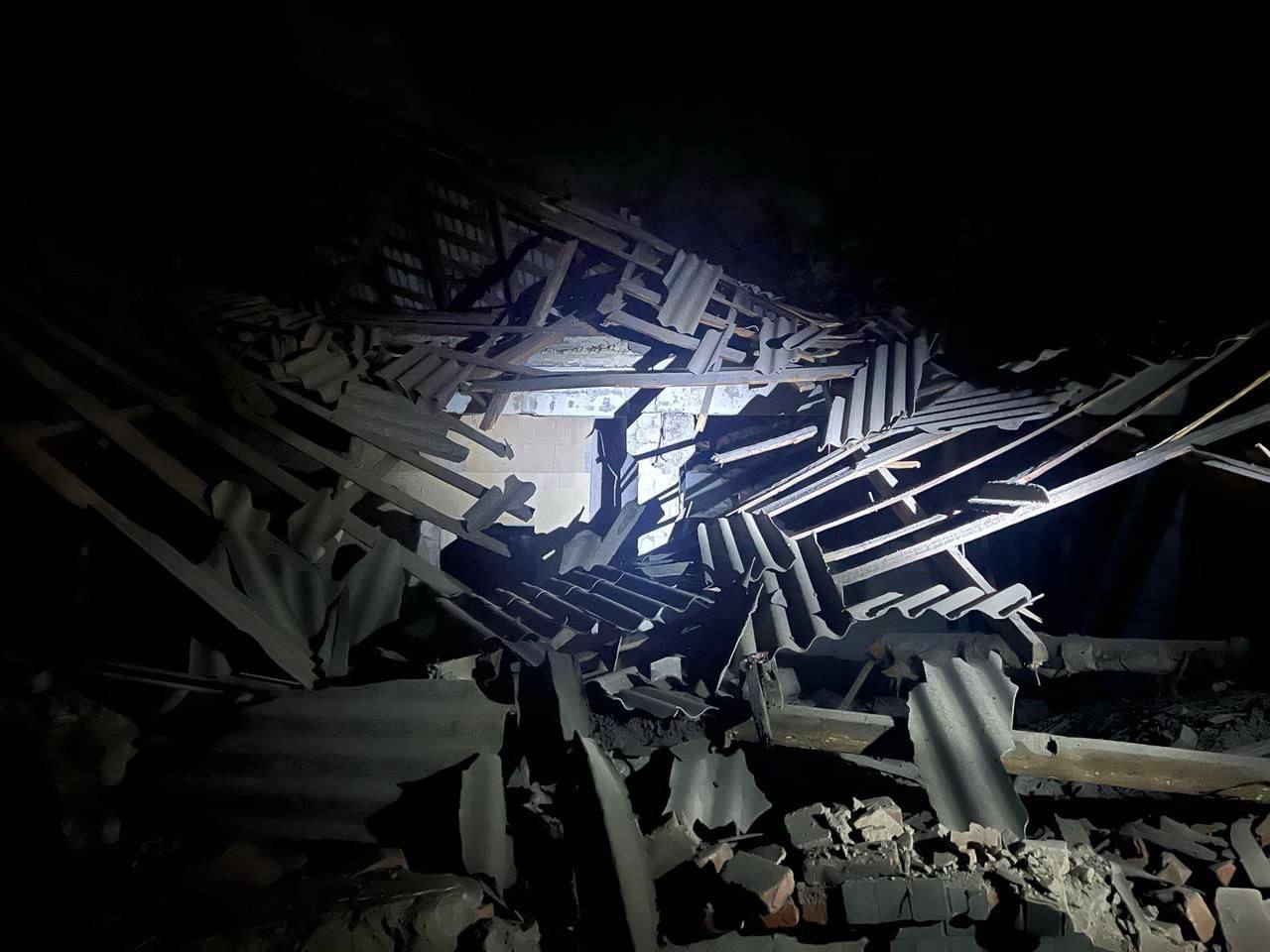 Последствия ночной атаки на Днепропетровщине