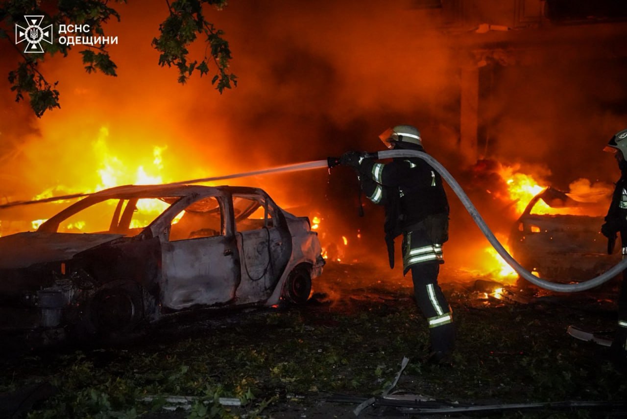 Удар БПЛА по Одессе