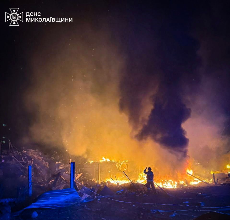 удар по жилому микрорайону Николаева