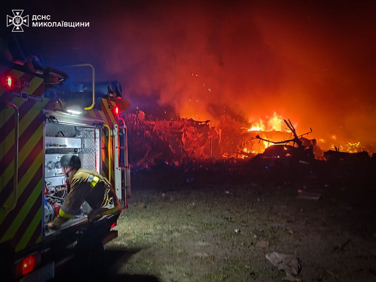удар по жилому микрорайону Николаева