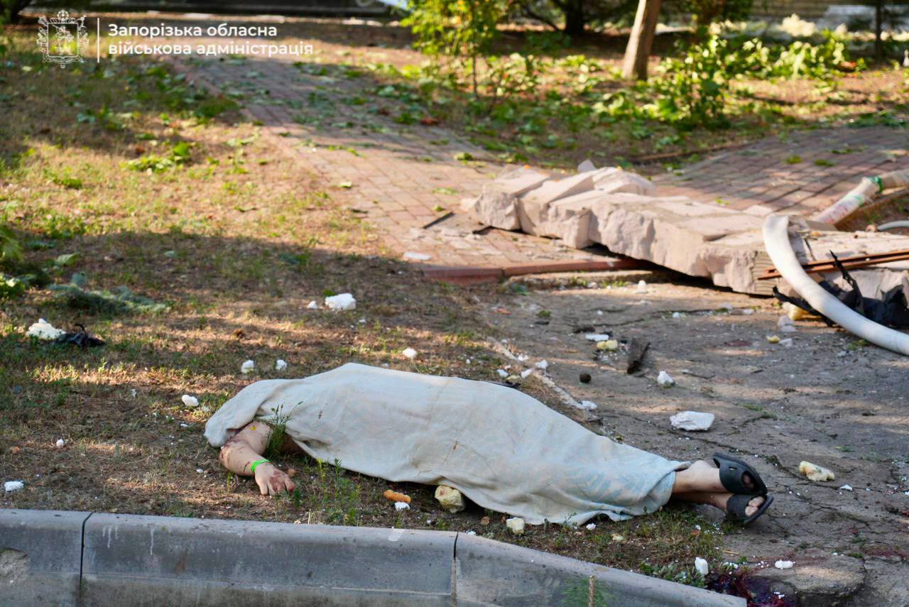 Удар по базе отдыха под Запорожьем