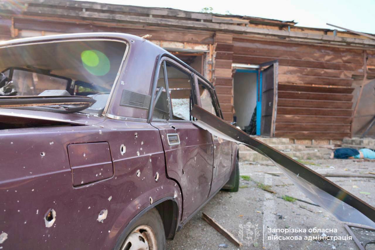 Удар по базе отдыха под Запорожьем