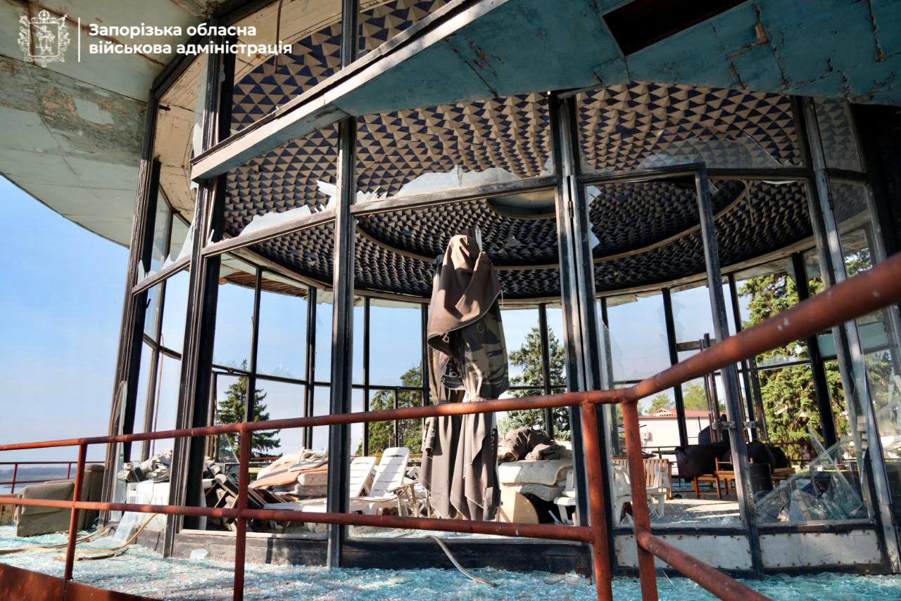 Удар по базе отдыха под Запорожьем