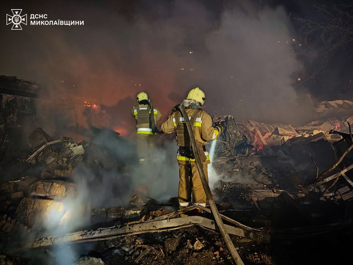 удар по жилому микрорайону Николаева