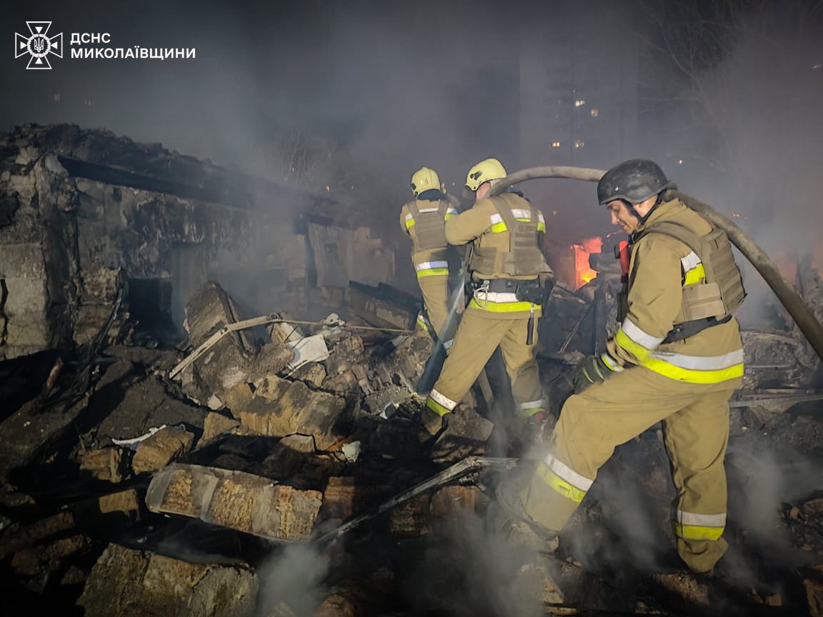 удар по жилому микрорайону Николаева