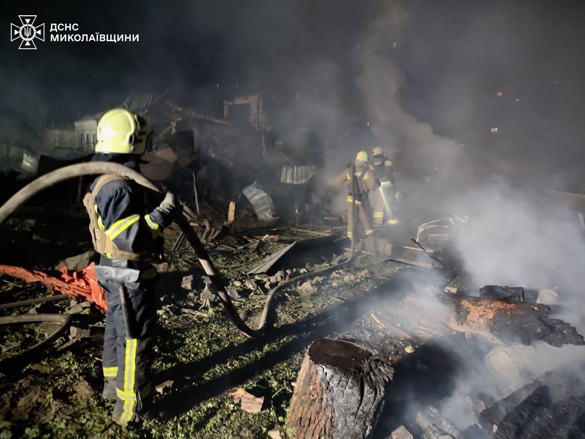 удар по жилому микрорайону Николаева