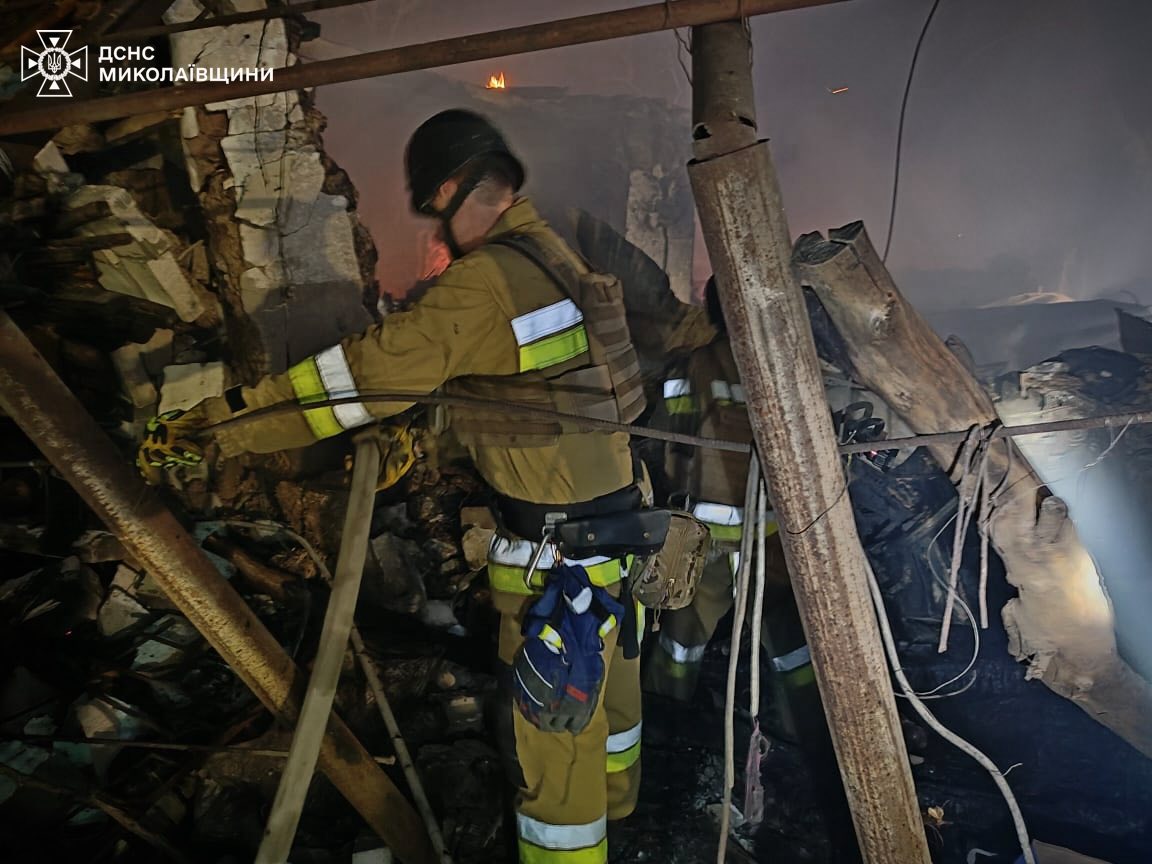 удар по жилому микрорайону Николаева