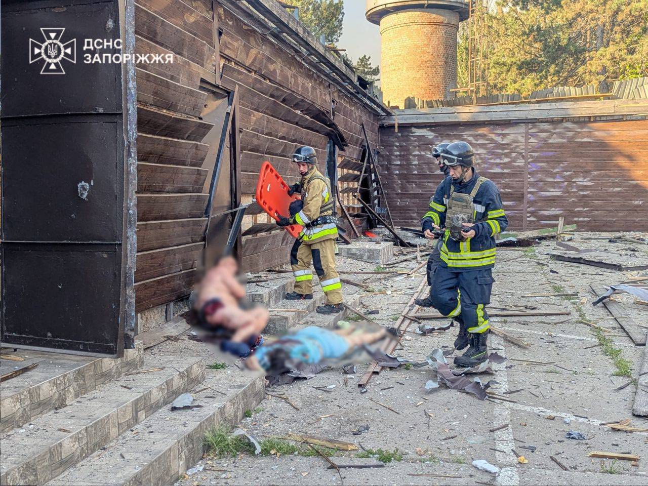 Удар по базе отдыха под Запорожьем