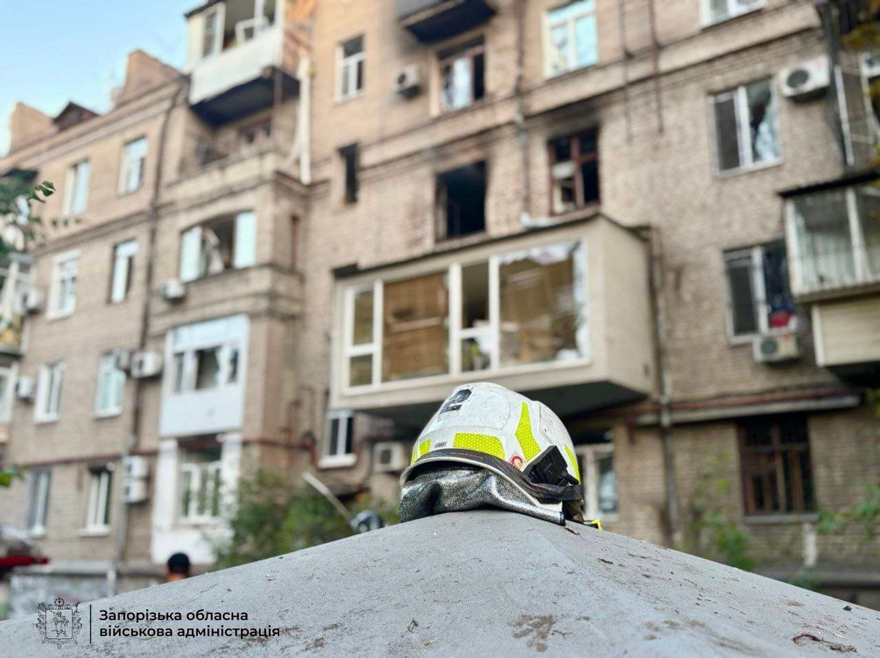 последствия атаки на Запорожье, 30.08.2025