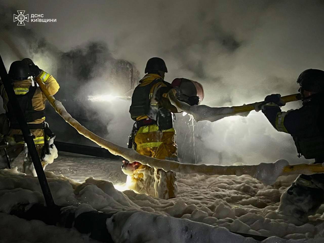 Удар по энергетической инфраструктуре на Киевщине