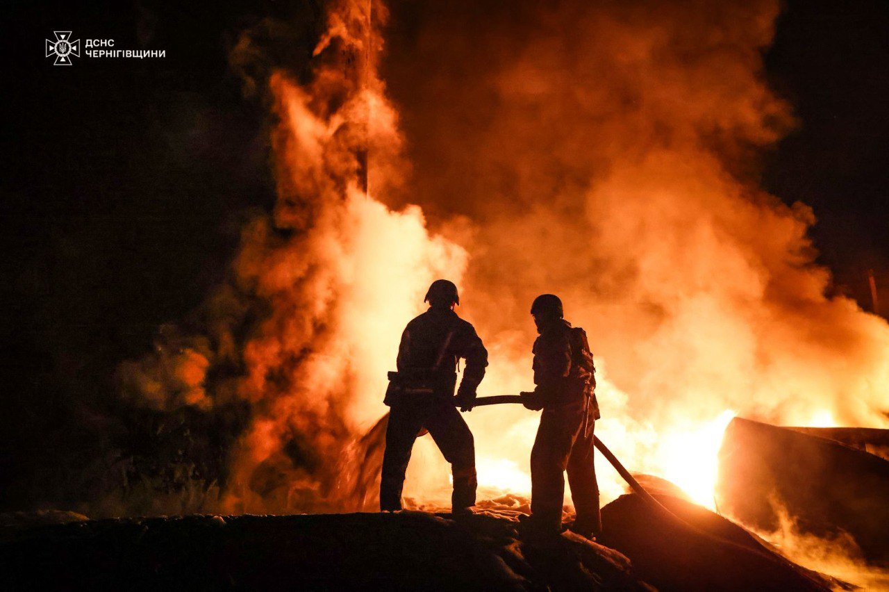 Удар БПЛА по Черниговской области
