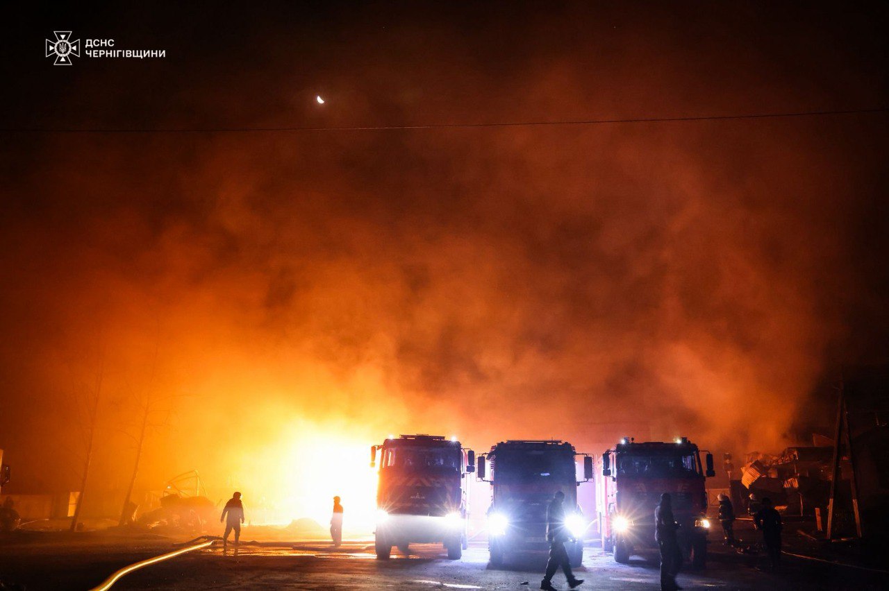 Удар БПЛА по Черниговской области
