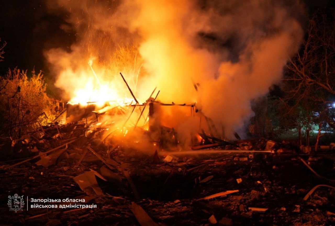 Авиаудар по Запорожью