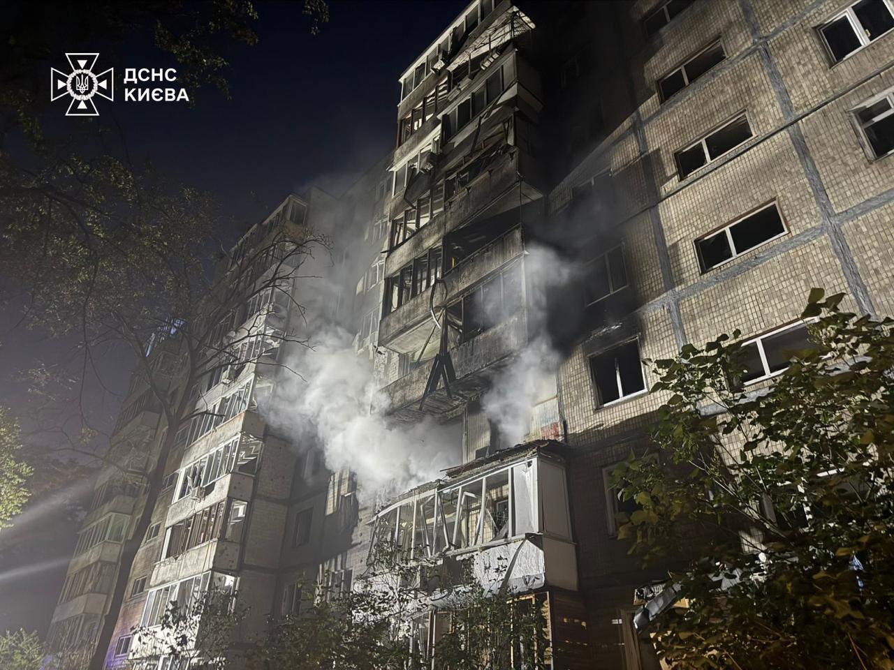 Последствия комбинированного удара по Киеву