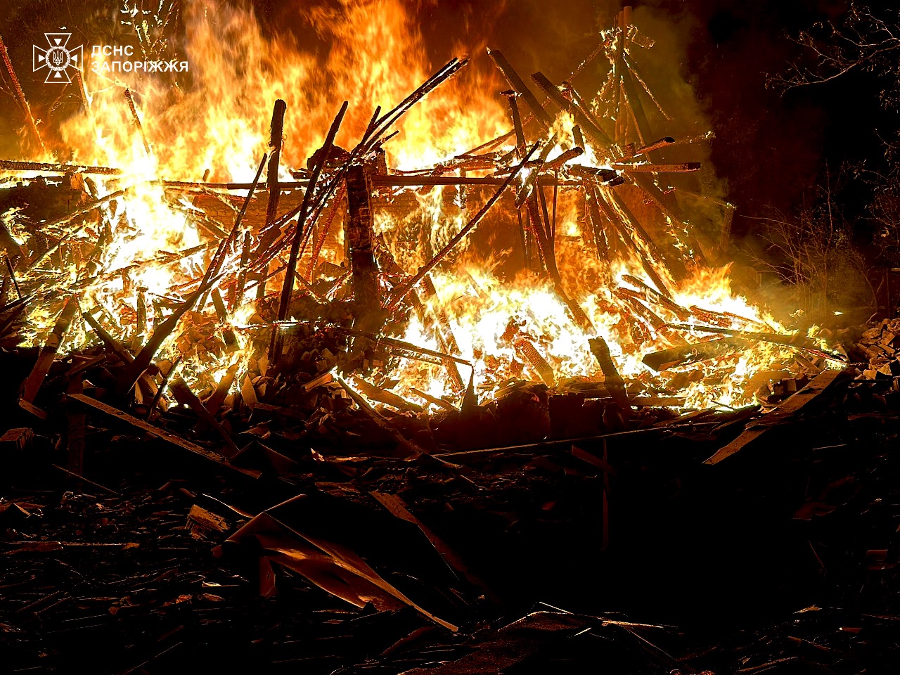 Авиаудар по Запорожью