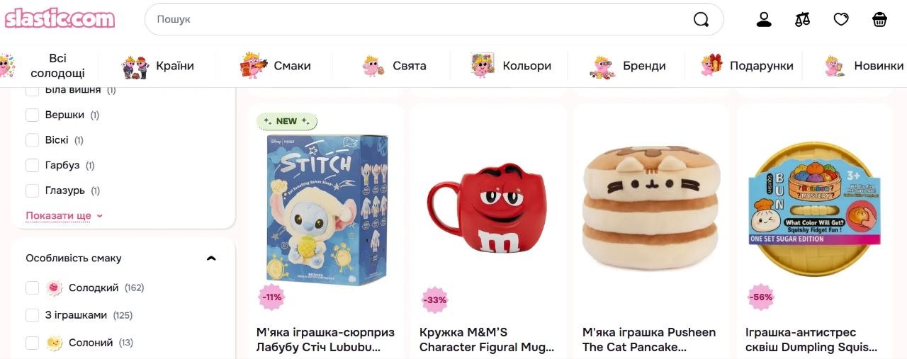 подарунки та солодощі до свят