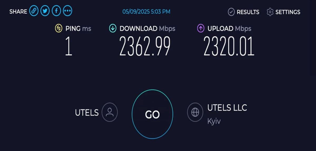 швидкісний інтернет від UTELS