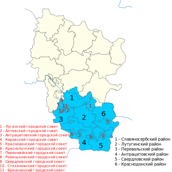карта лнр