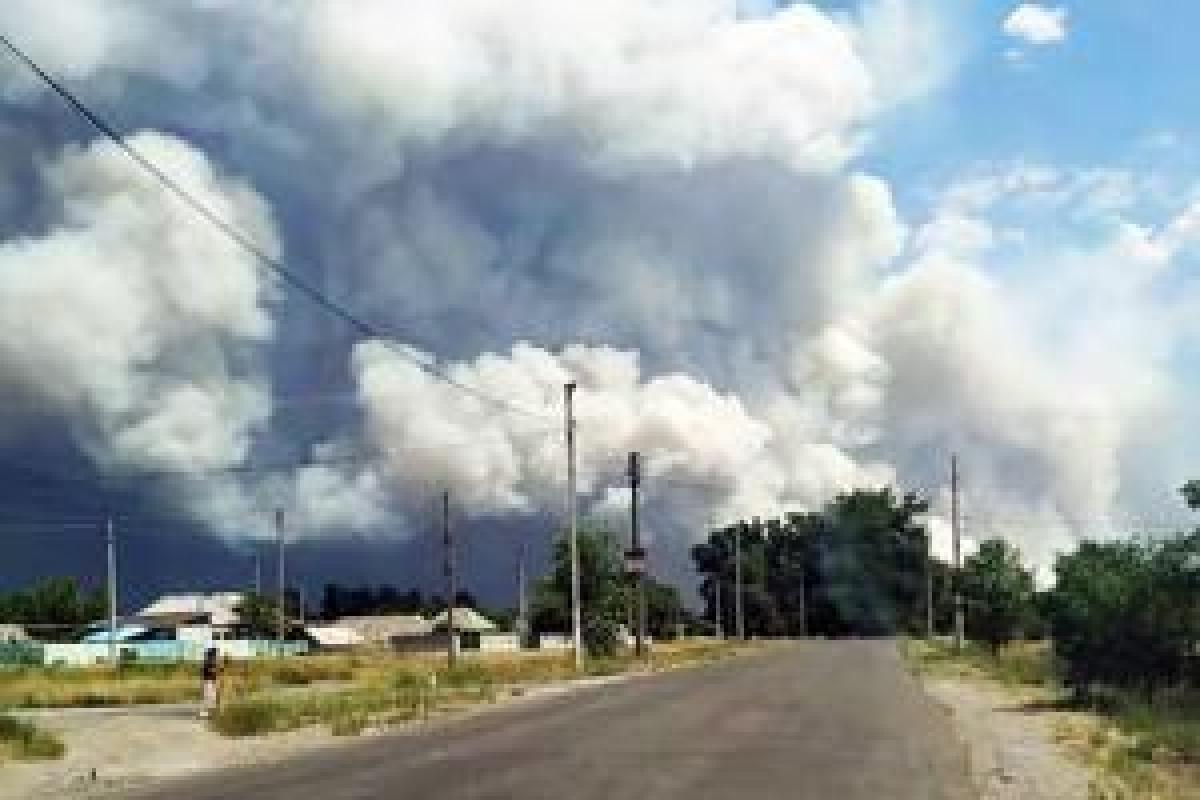 Лесные пожары на Луганщине